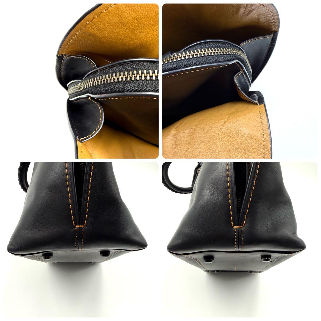 COACH コーチ ダコタ サッチェル 2way ショルダー バッグ ブラック