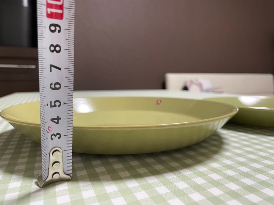 【廃盤品】イッタラ　ティーマ　オリーブグリーン　4枚+1枚セット