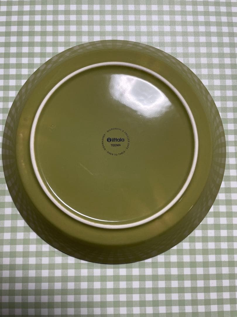 【廃盤品】イッタラ　ティーマ　オリーブグリーン　4枚+1枚セット