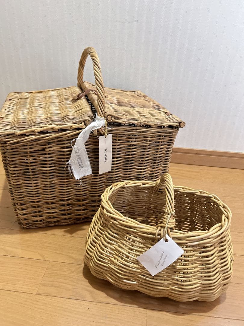 THE AROROG アラログ　 ピクニックかごバッグ バスケット他　2点セット