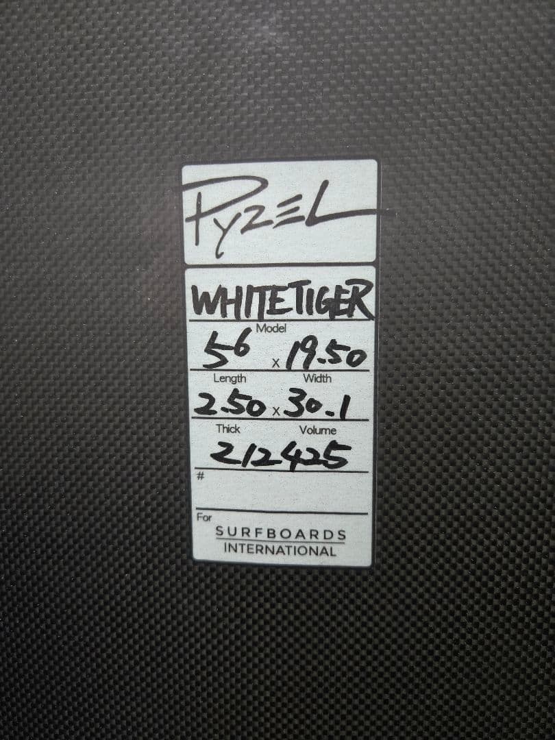 PYZEL WHITE TIGER 5'6フルカーボンパイゼルホワイトタイガー