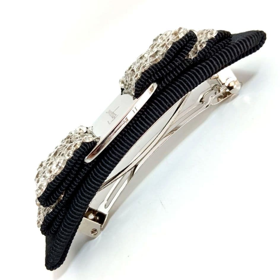 ANQ08 サルヴァトーレフェラガモ 美品 ヴァラリボン バレッタ 髪留め