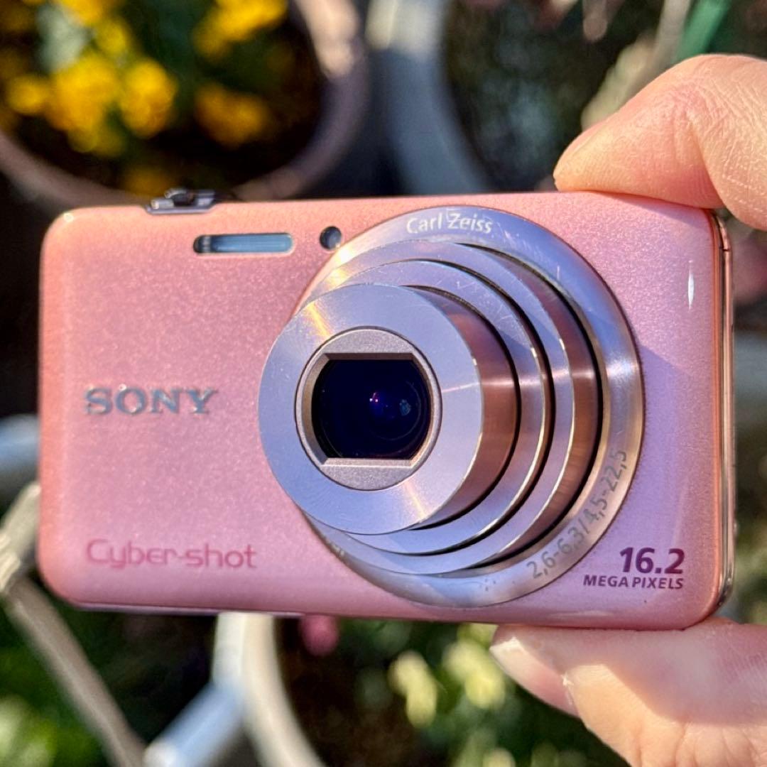 ☆動作OK SONY DSC-WX7 バッテリー&充電器&SDカード付き ピンク