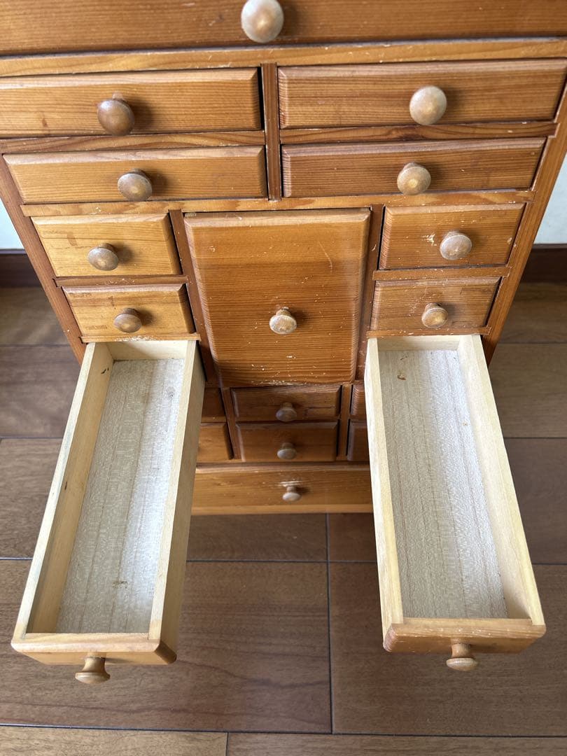 昭和レトロ 木製薬箱 ミニチェスト 箪笥 引き出し収納