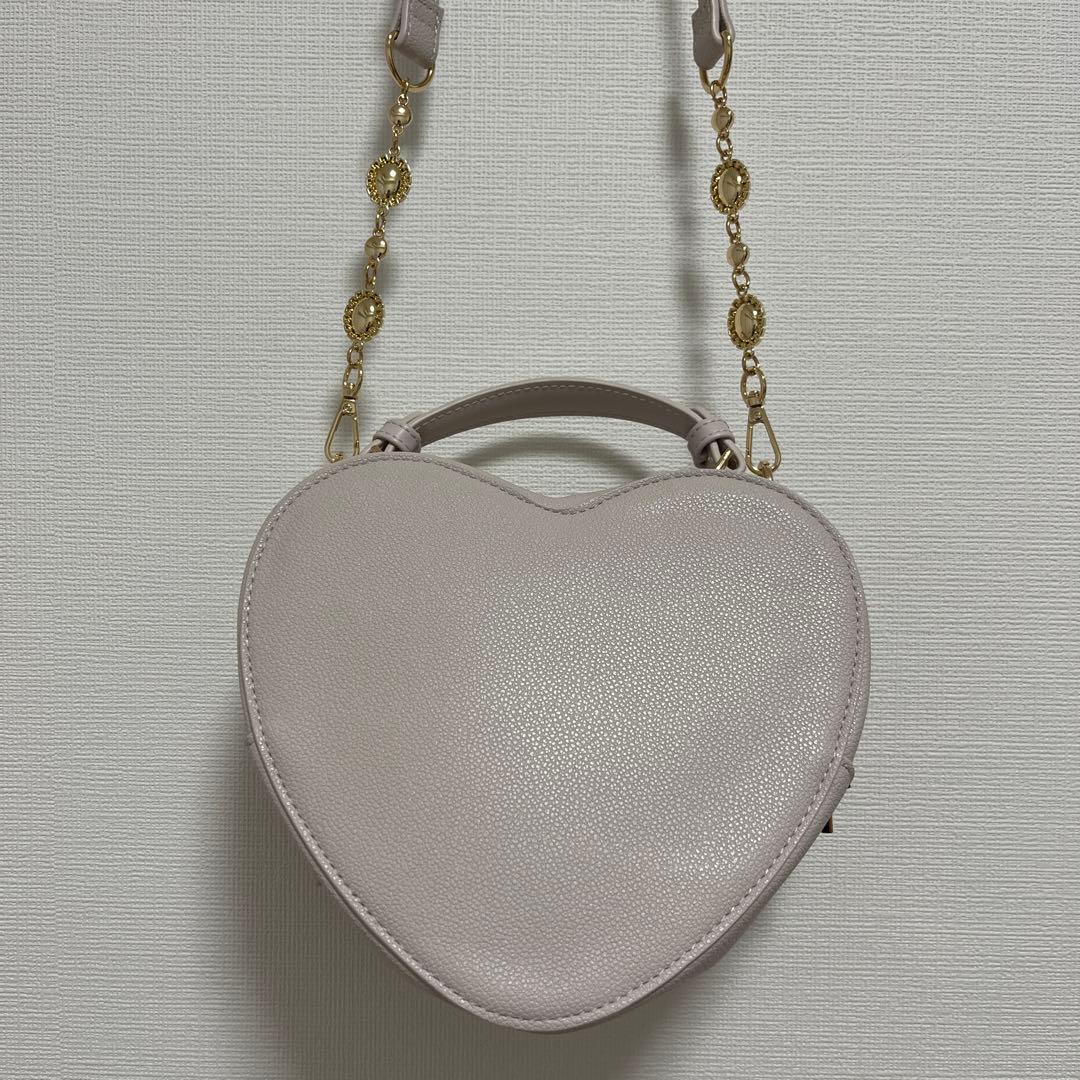 ふわマシュマロ LIZLISA リボンハートバッグ ピンク