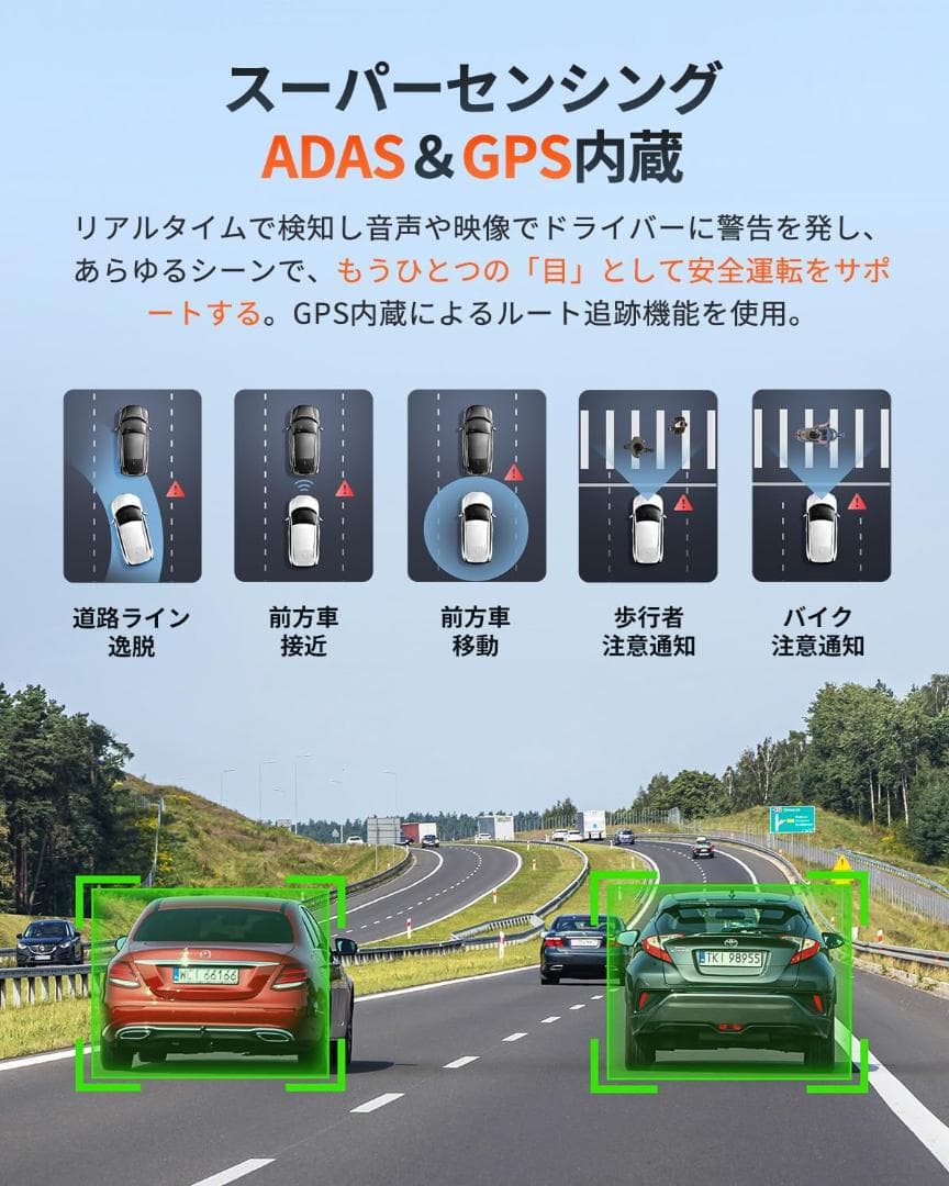 70mai Dash Cam 4K Omni X800 ドライブレコーダー