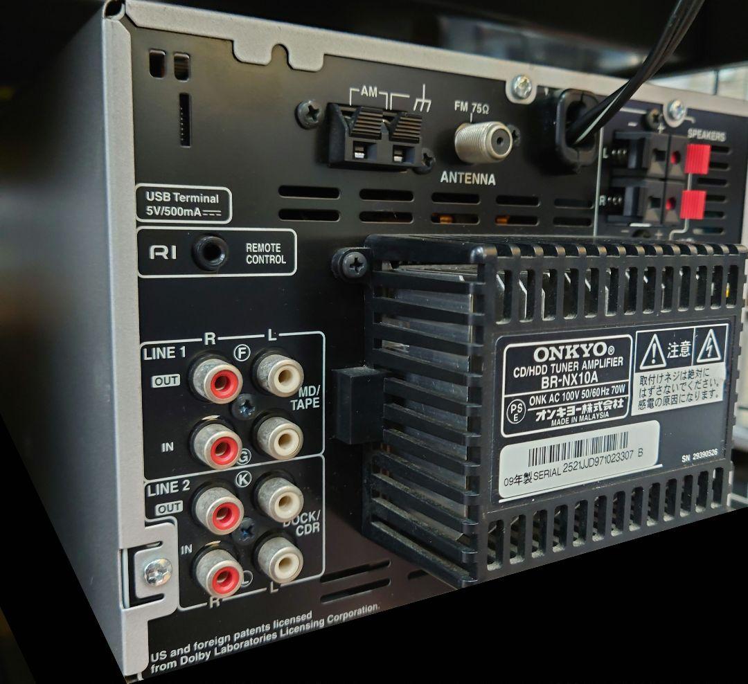 ●ONKYO BR-NX10A CD/HDDシステムコンポ【本体のみ】