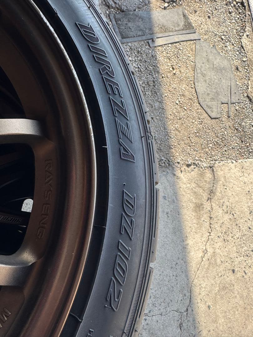 DUNLOP DZ102 205/45R16. VOLK CE28 4本セット