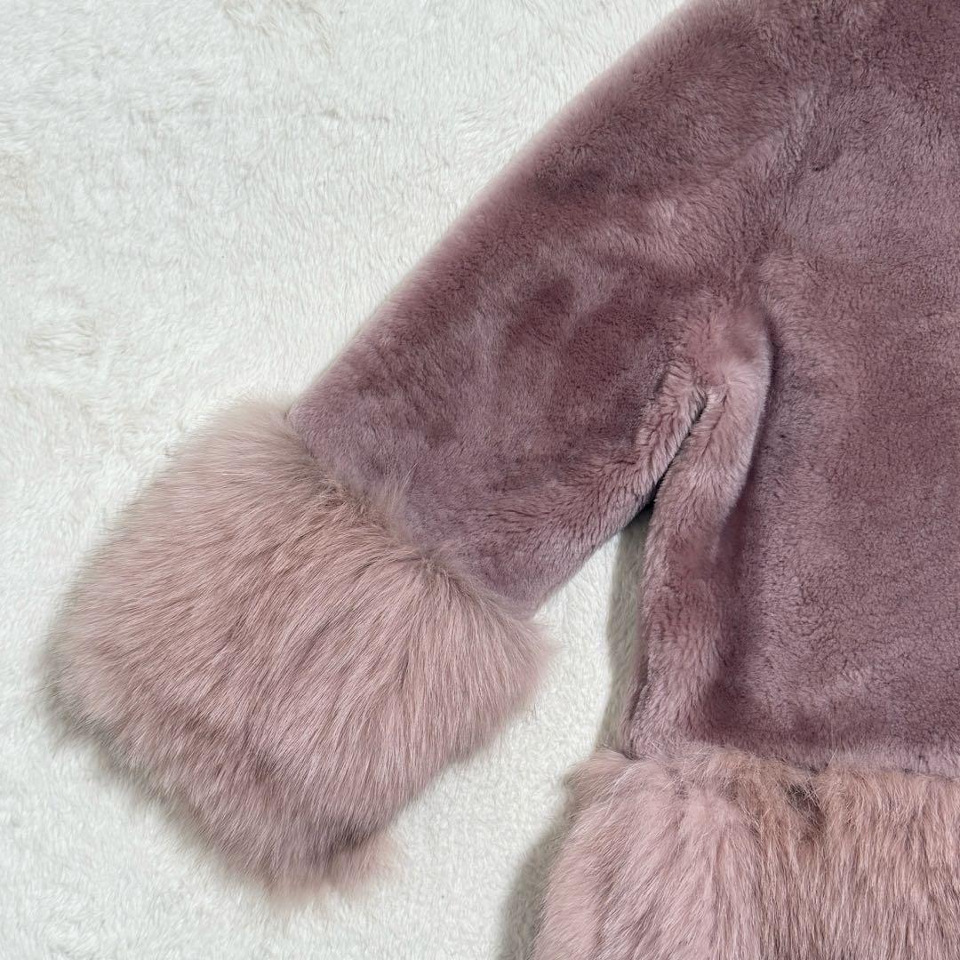 極美品　グレースコンチネンタル ラムファーフォックスファー　コート　2way