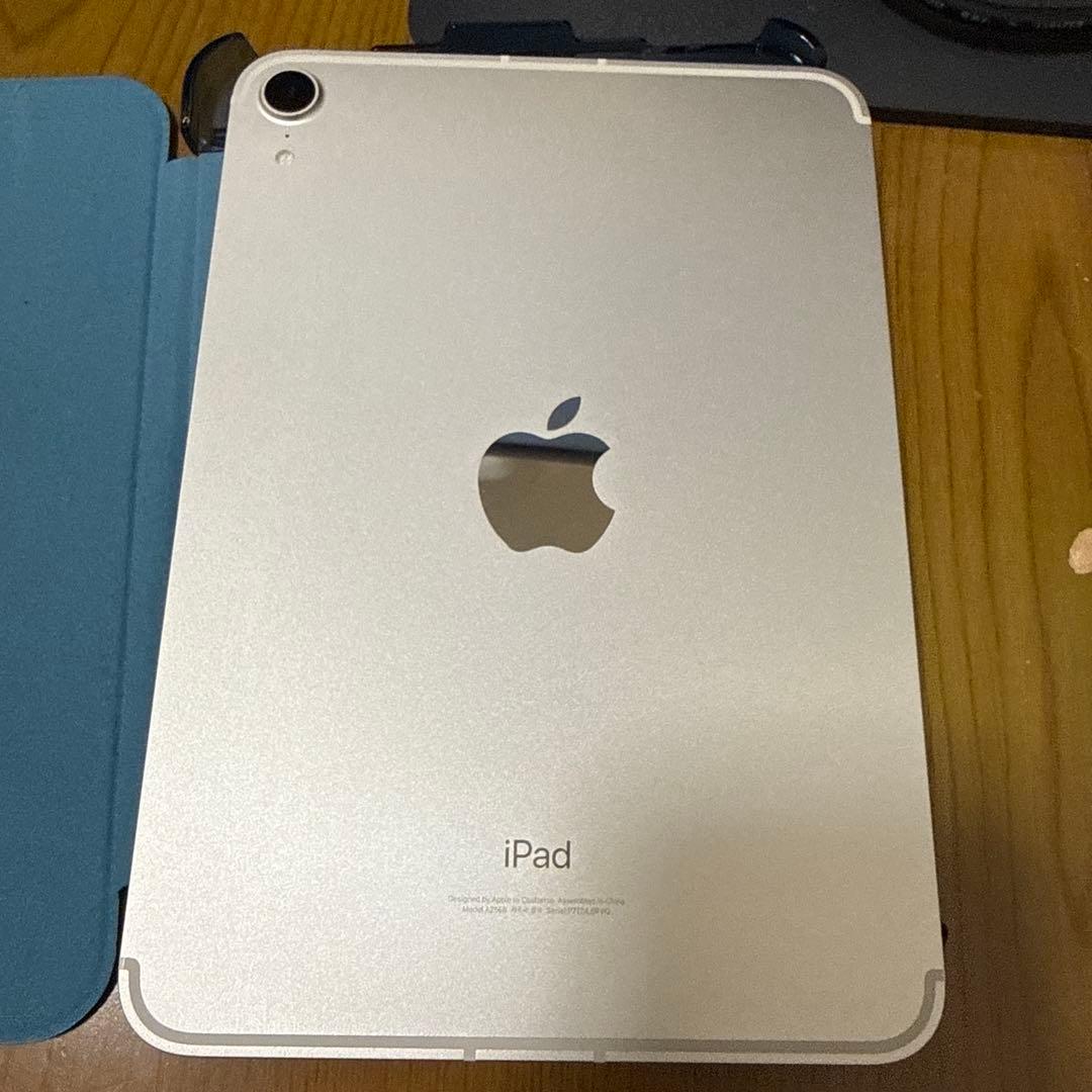 か*中様 iPad mini 6スターライト　本体 青色カバー付き