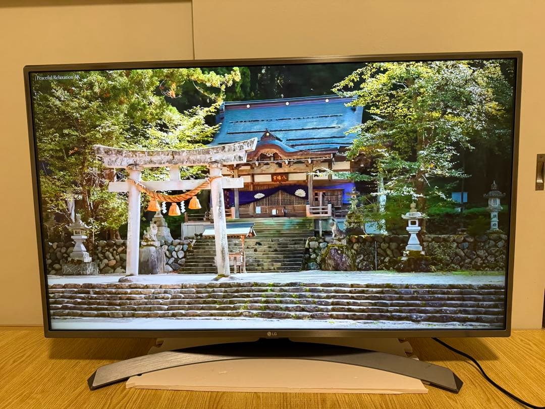 美品LG 43UJ6500 43 インチ　2017年製　⭕️ 4Kネット動画テレビ