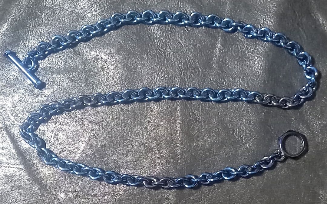 【PUERTA DEL SOL】シルバー チタンコーティング ウォレットチェーン