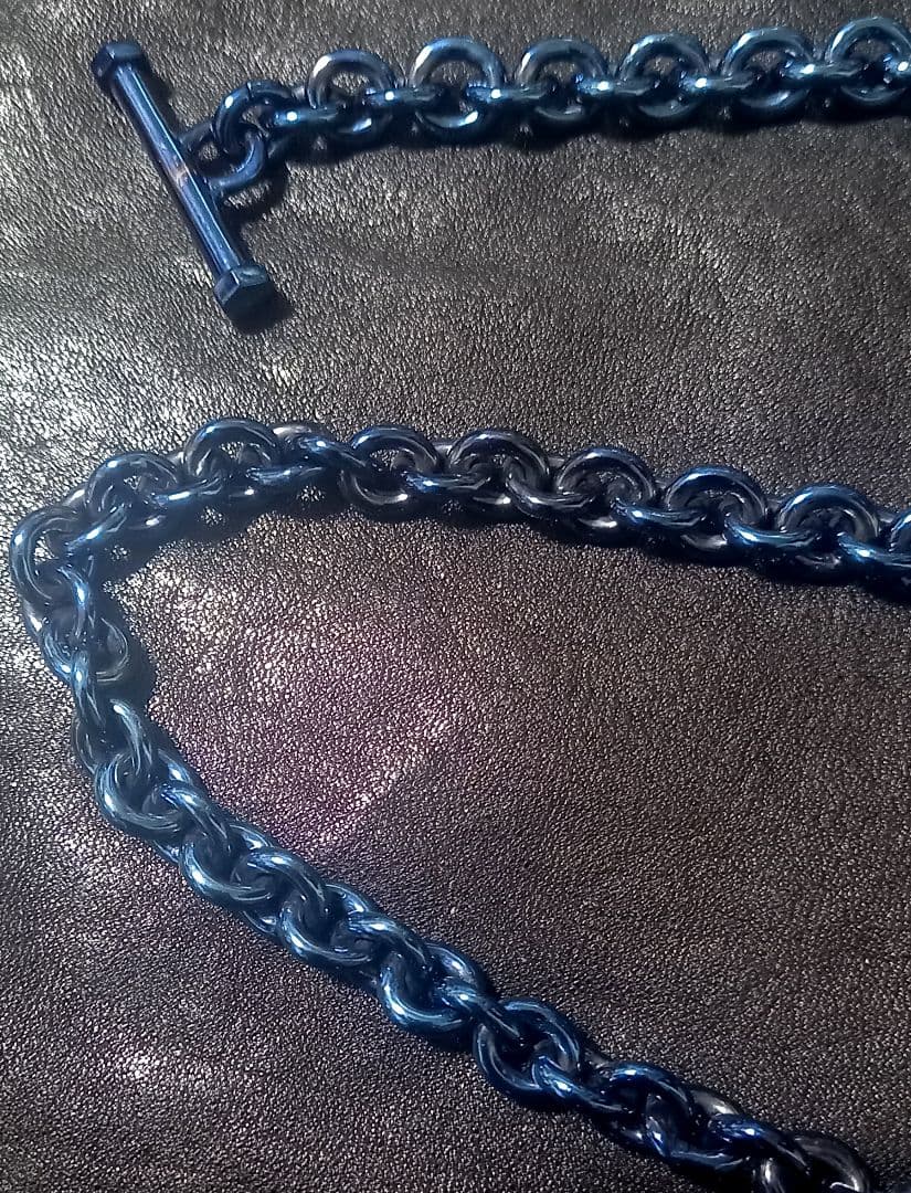 【PUERTA DEL SOL】シルバー チタンコーティング ウォレットチェーン