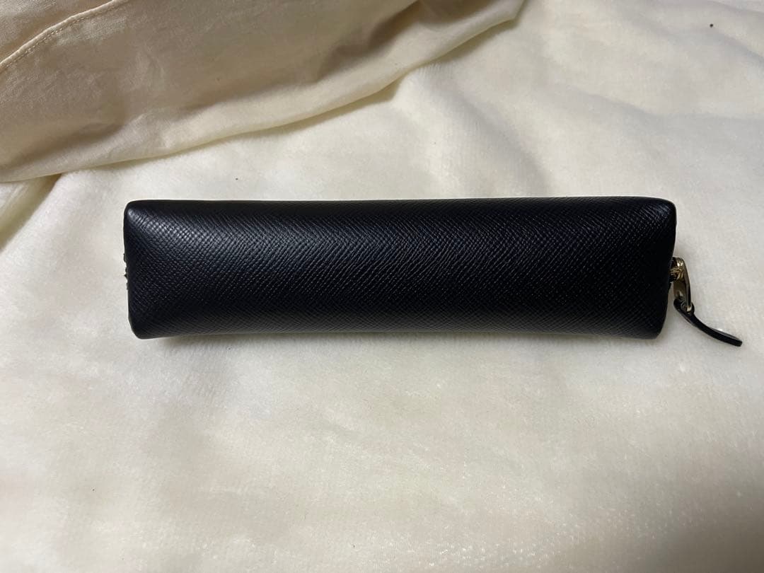 SMYTHSON パナマ　レザーペンケース　ネイビー