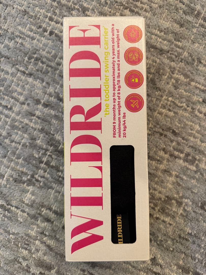 定価17600円☆タグ付きWILDRIDE 抱っこ用スリング リネンブラック