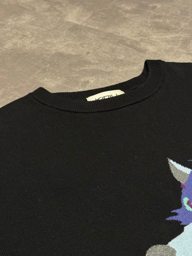 【希少】 15AW KIDILL 狼刺繍ニットセーター