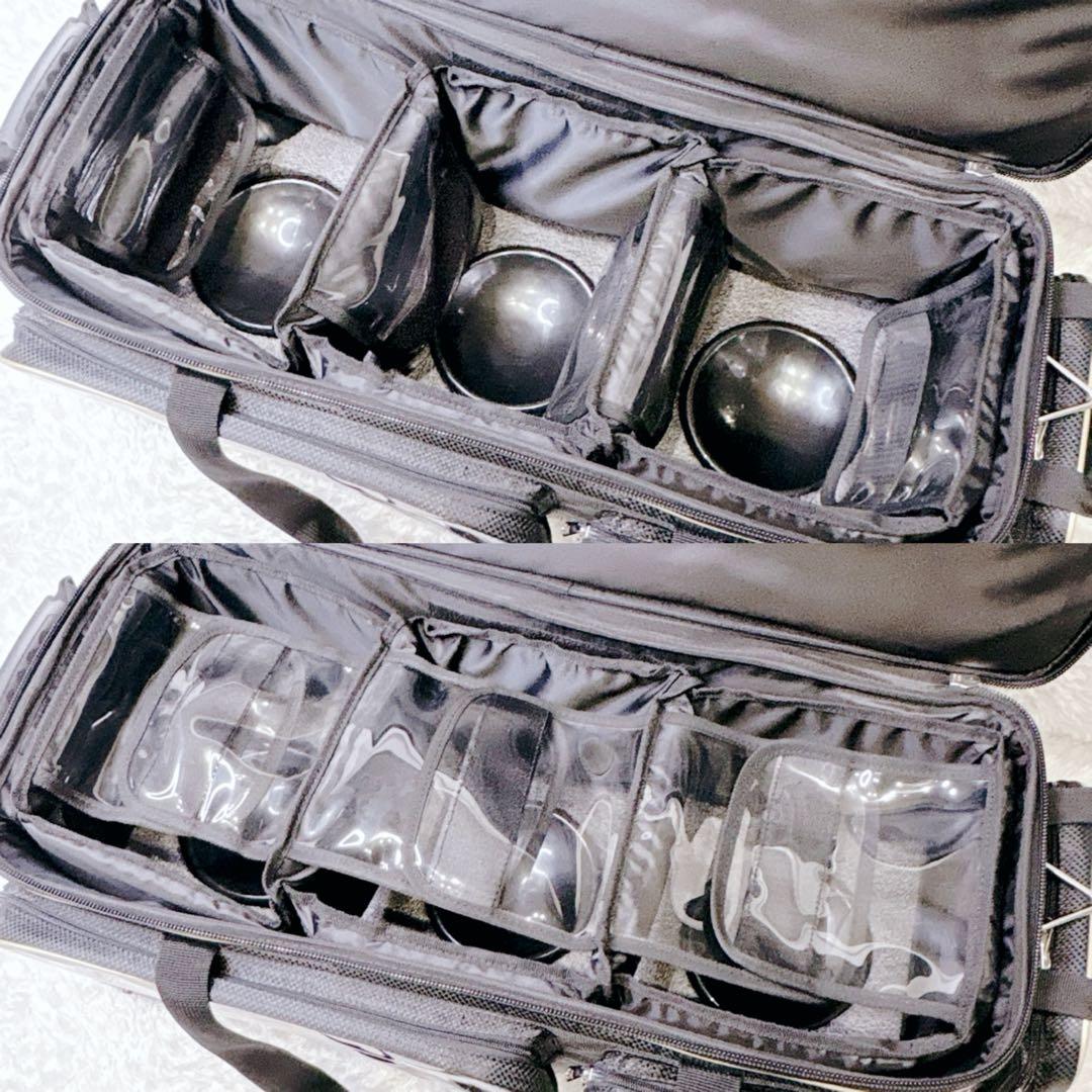 Brunswick 3個用 キャディタイプ ボウリング バッグ キャスター