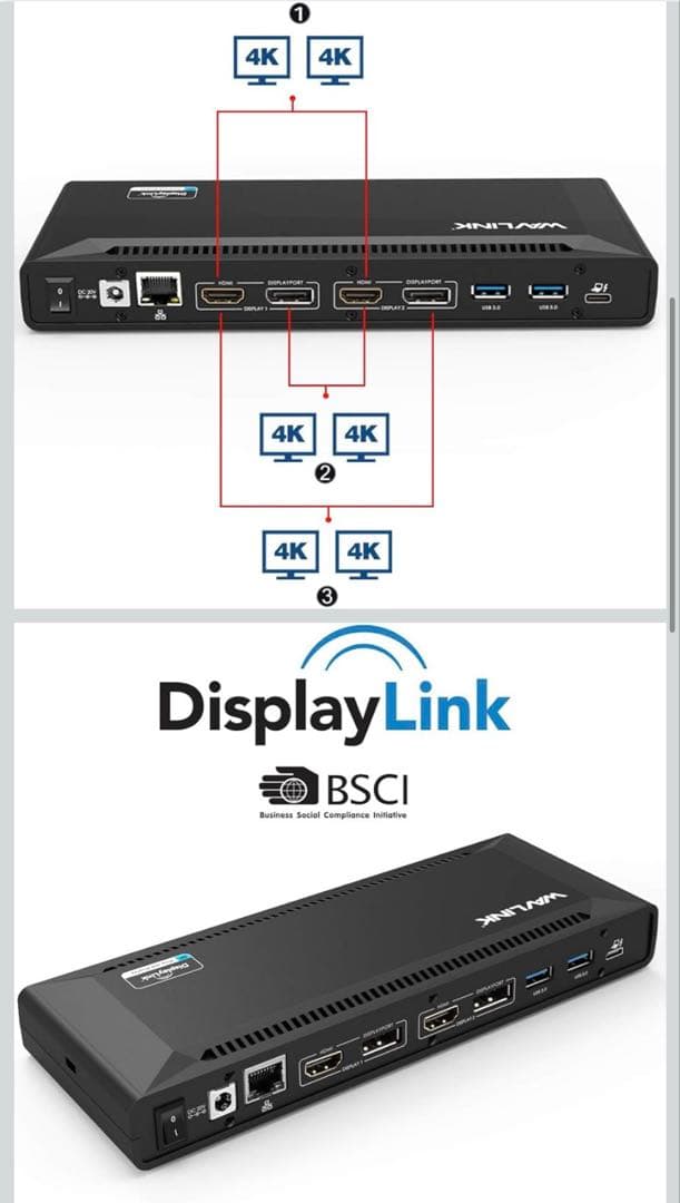 WAVLINK USB-C Ultra 5Kユニバーサルドッキングステーション