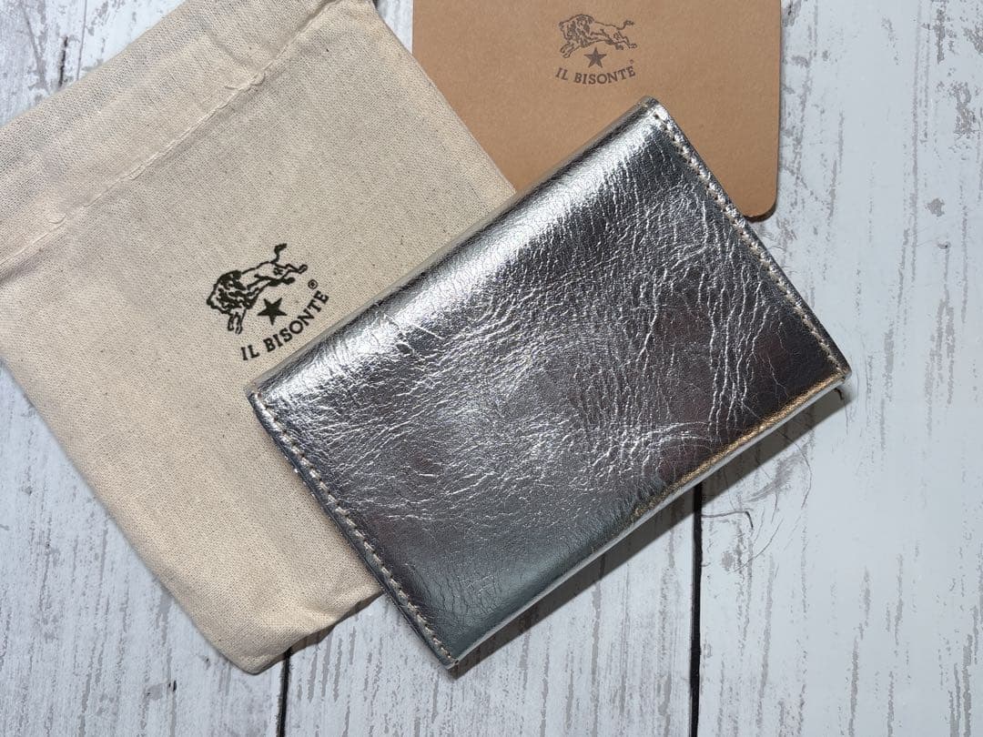 新品 イルビゾンテ ☆限定カラー☆ 名刺入れ カードケース シルバー