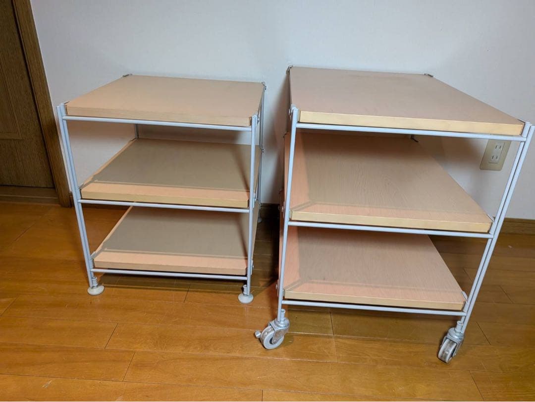 ■送料込■無印 スチールユニットシェルフ 2セット 棚 収納 ラックMUJI