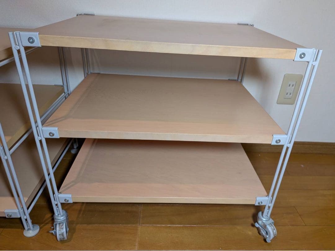 ■送料込■無印 スチールユニットシェルフ 2セット 棚 収納 ラックMUJI