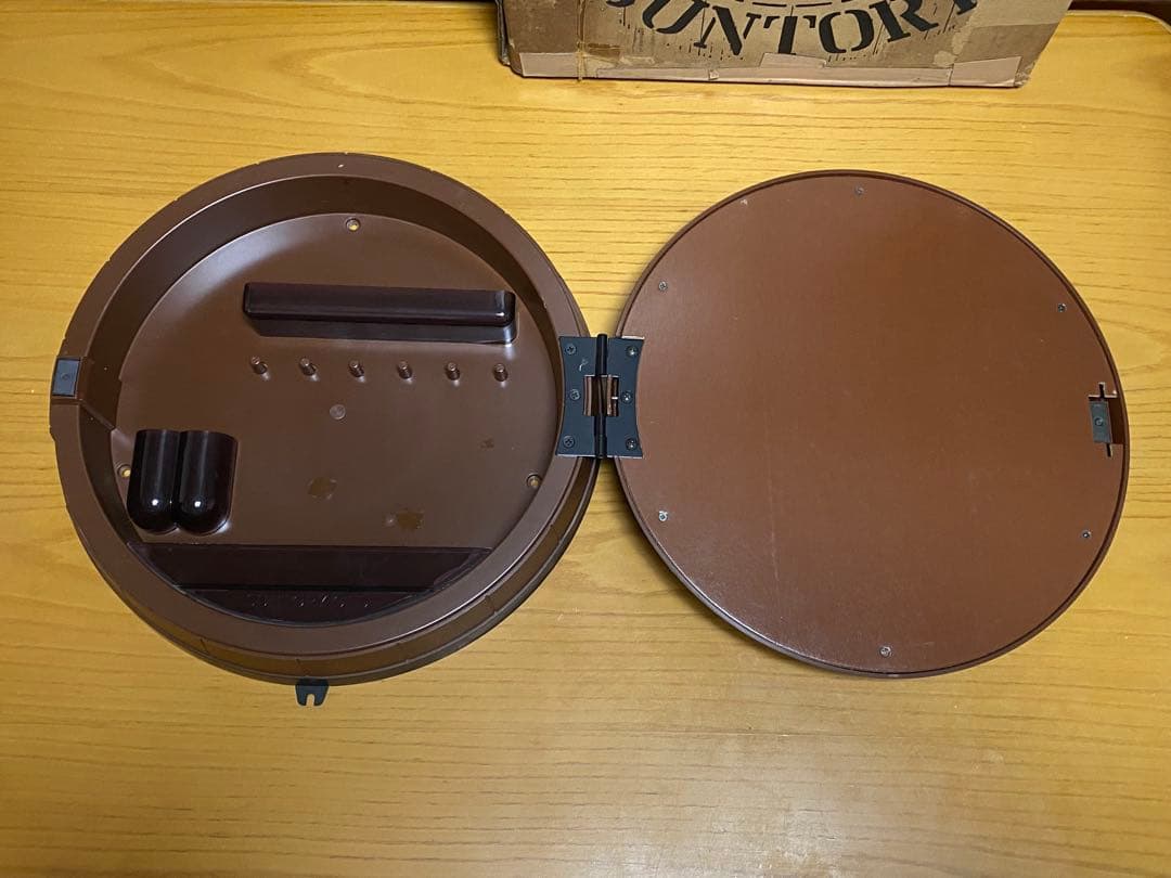 【非売品】サントリーウイスキー 樽型ミラーケース パブミラー 昭和レトロ