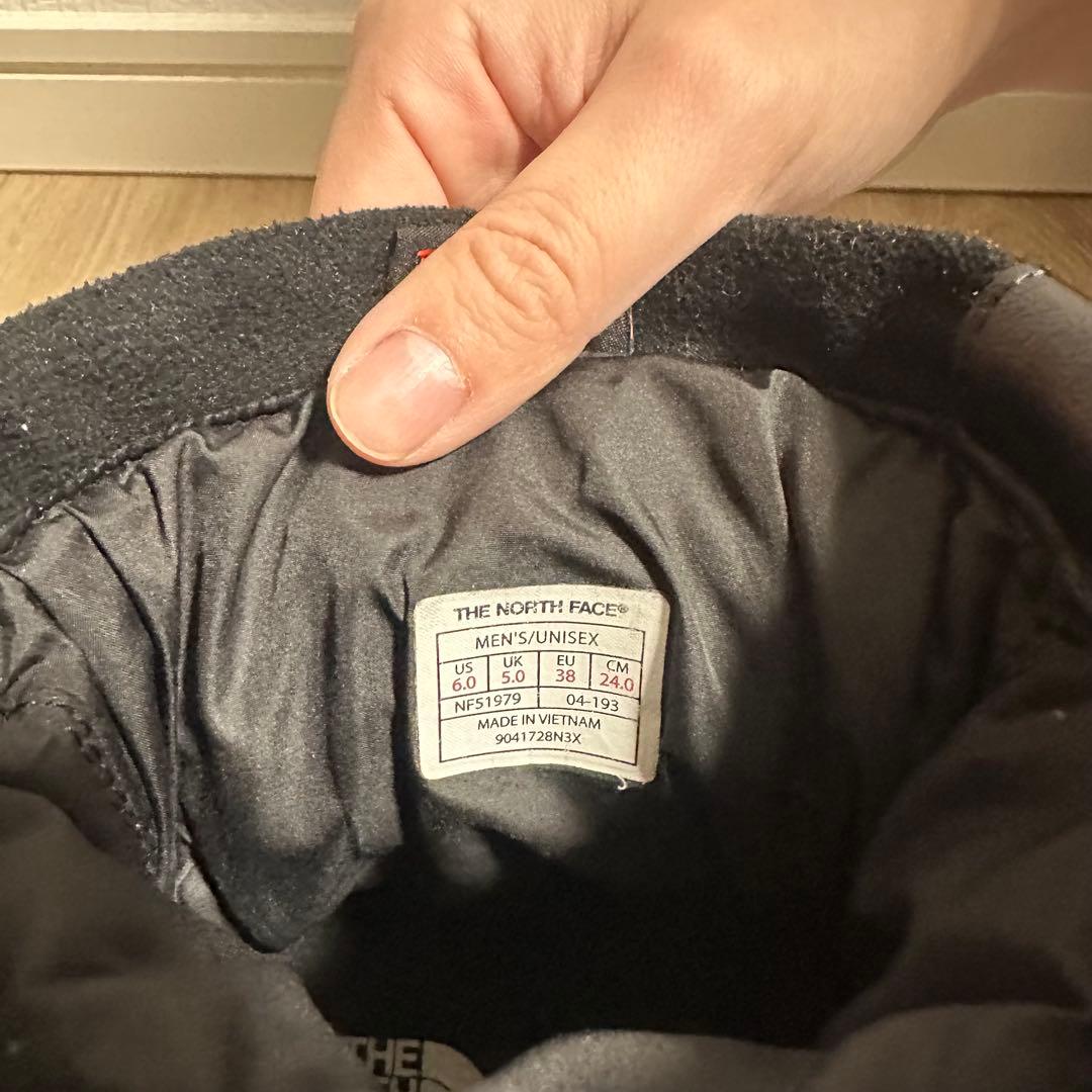 THE NORTH FACE ブラックブーツ 24cm ショート丈