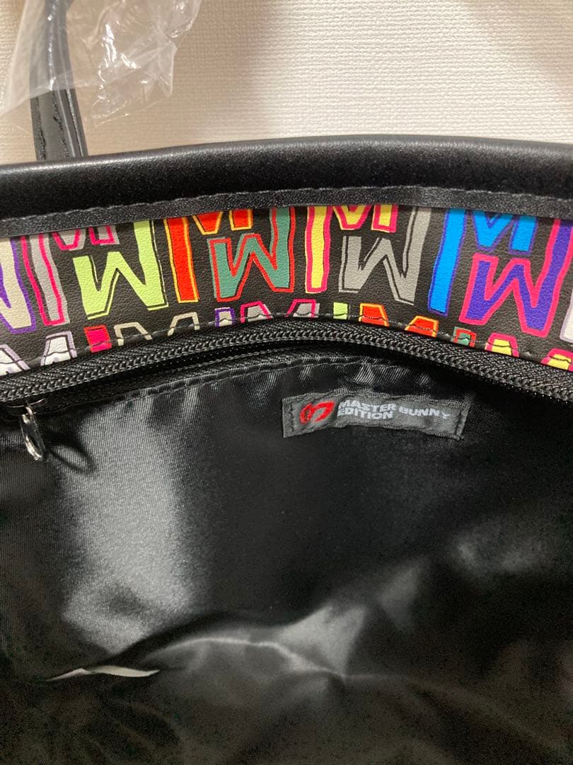 新品 パーリーゲイツ マスターバニー 総柄プリント カートバッグ 黒 兼用モデル
