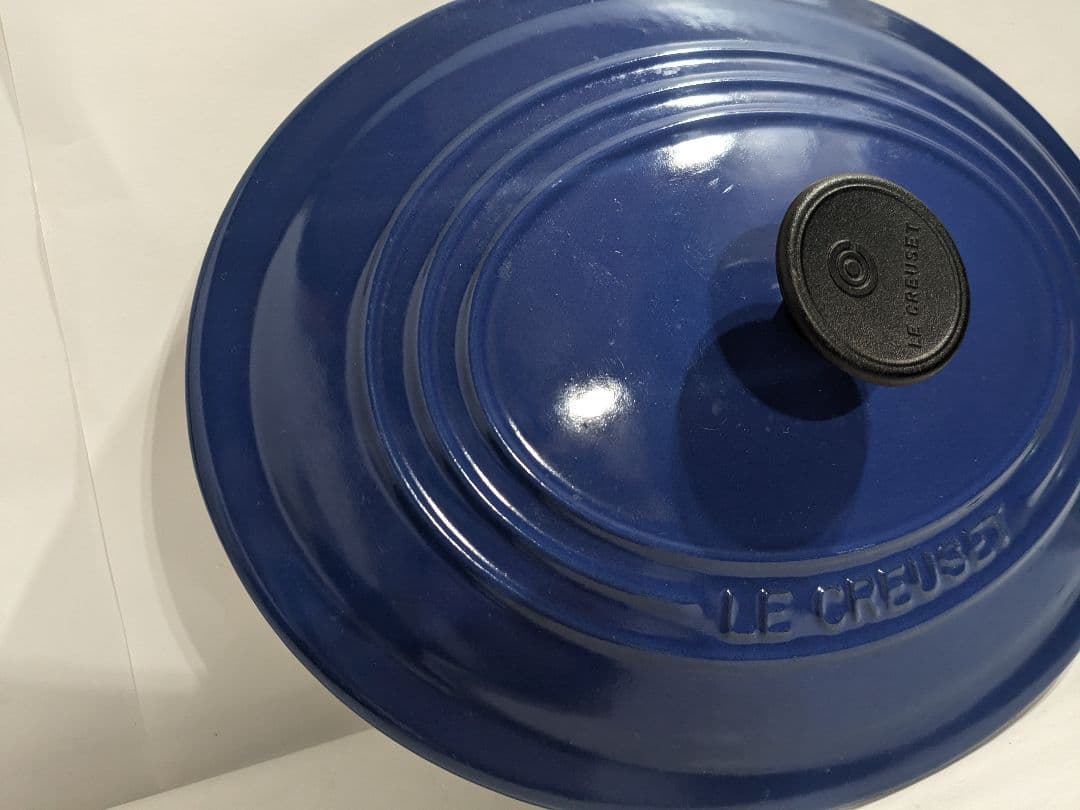 ル・クルーゼ　Le　Creuset　オーバル　ブルー　25cm