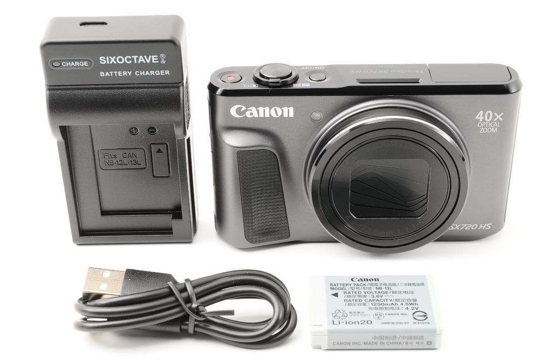 【美品】 キャノン Canon PowerShot SX720 HS ブラック
