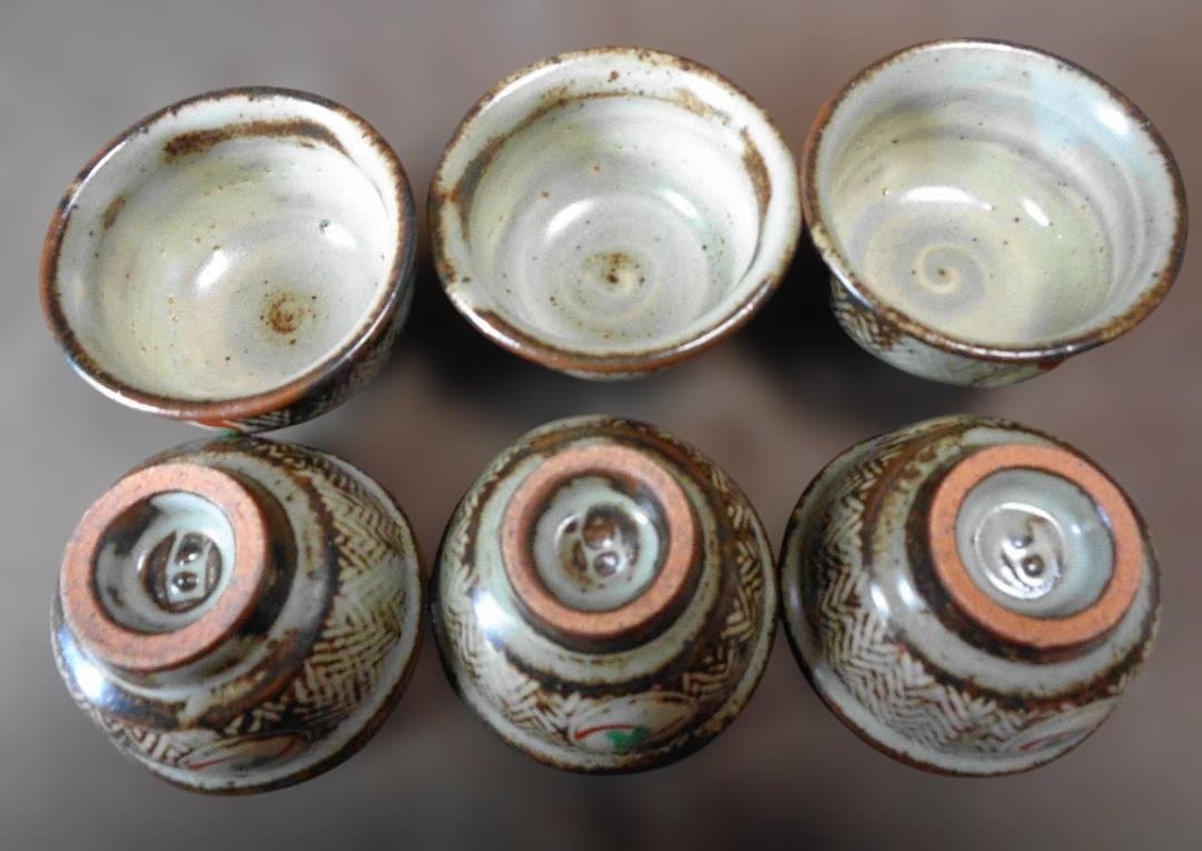 益子焼　島岡達三　酒器セット　8品