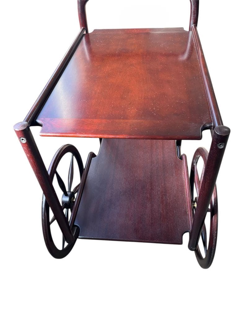 木製ワゴン　北欧レトロ　キッチンカート　トローリーワゴン　※直接引き取り可