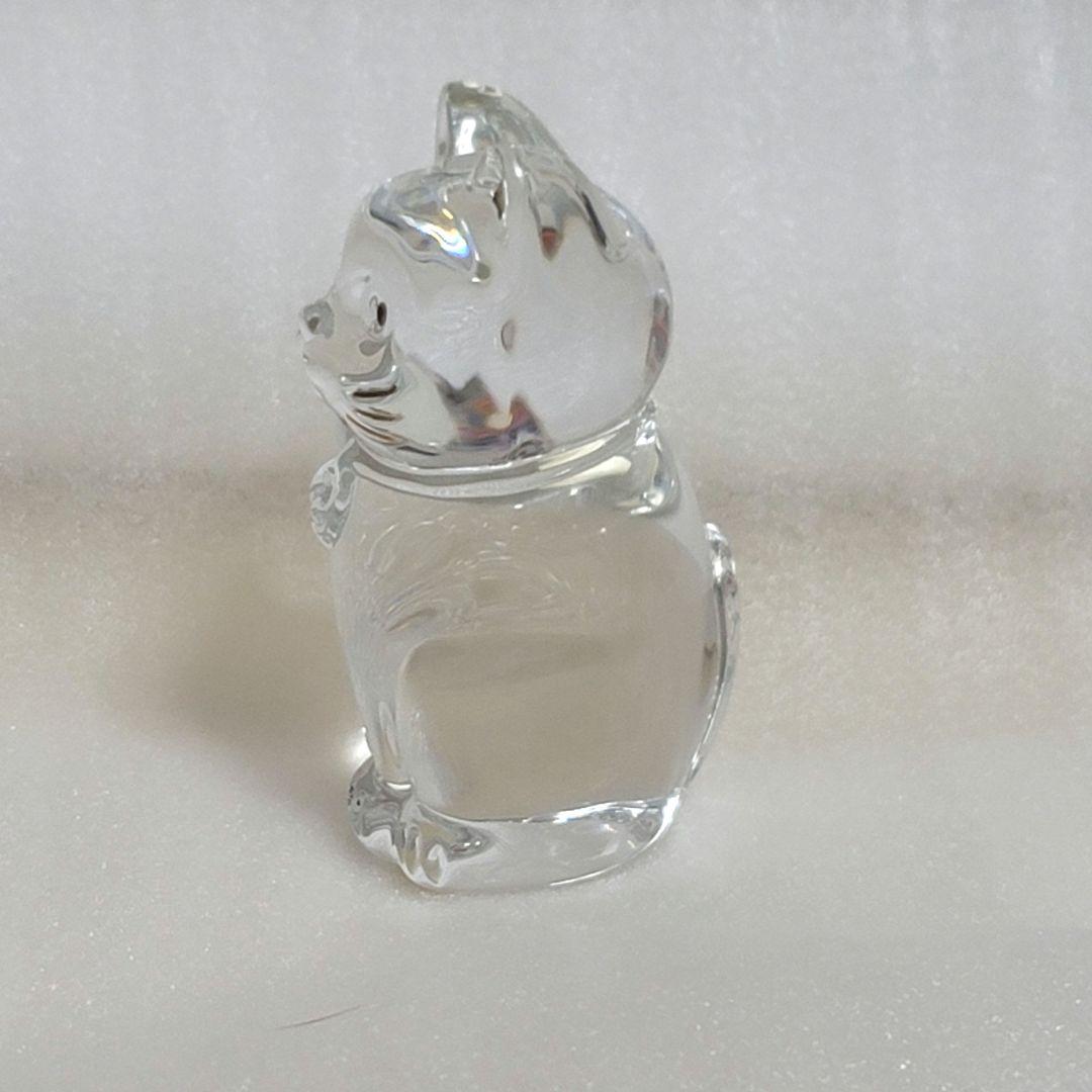 【X'mas価格】Baccarat 招き猫 ミッドナイト クリスタルバカラ ペア