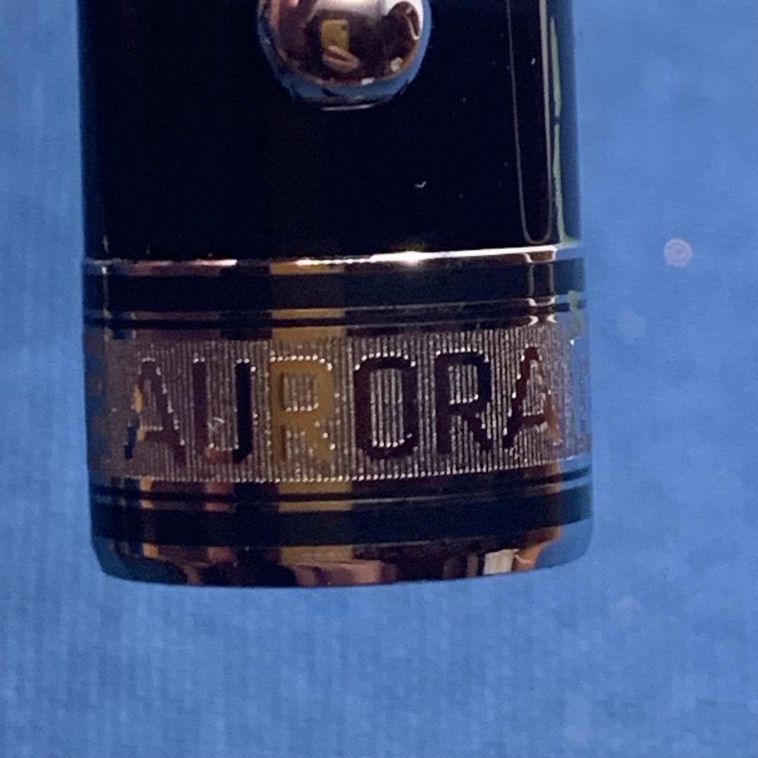 【良品】アウロラ　オプティマ　ネロ　万年筆 14K B CT
