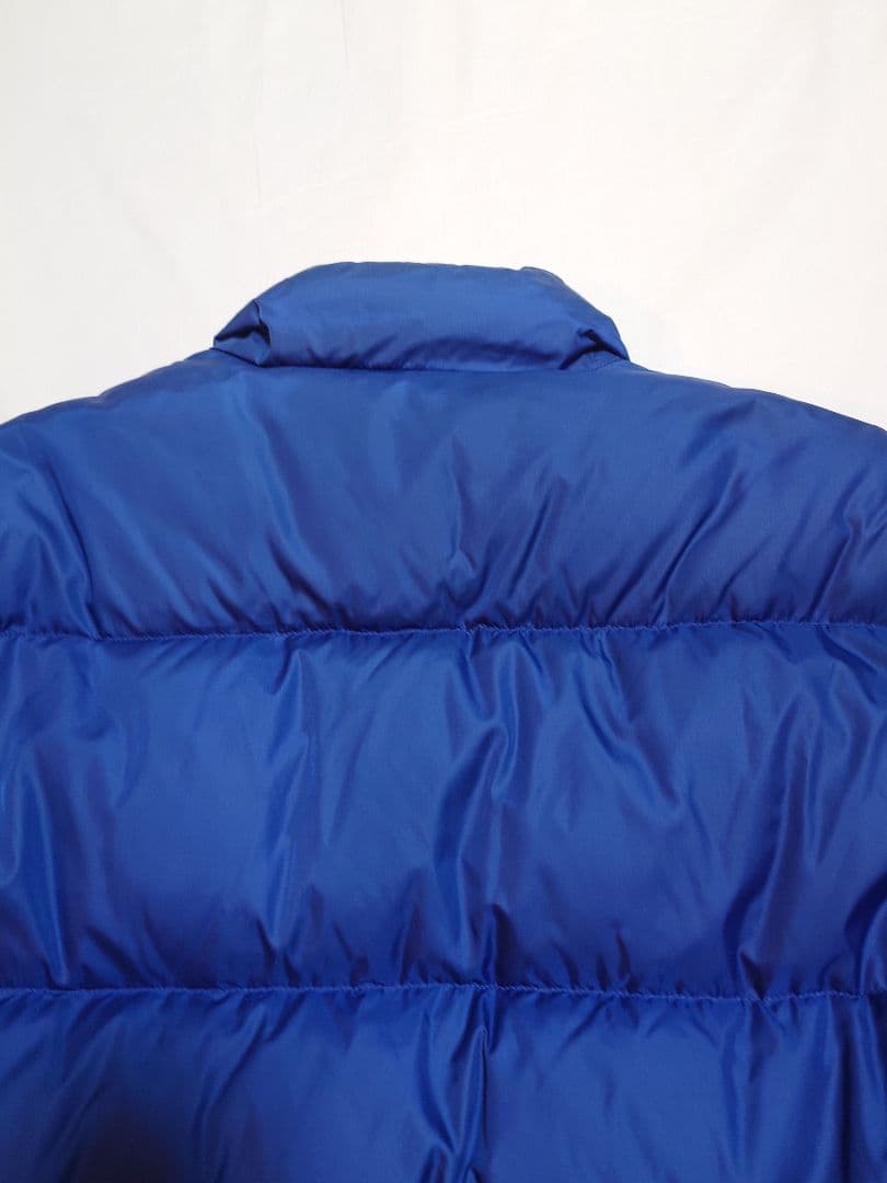 90s エルエルビーン　LLBean 青 ダウンジャケット 刺繍ロゴ