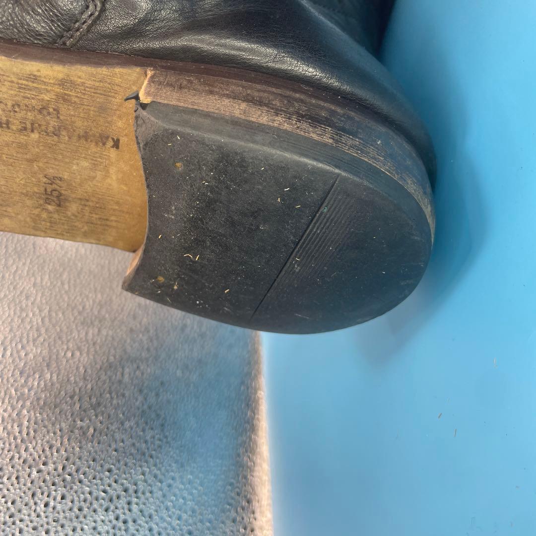 キャサリンハムネットロンドン　ミドルブーツ　エンジニアブーツ　ジップ　25.5㎝