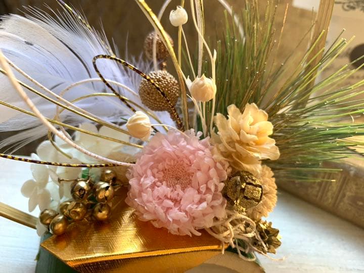 out           ❁ナチュラルを正月飾り❁バンブーラウンド❁