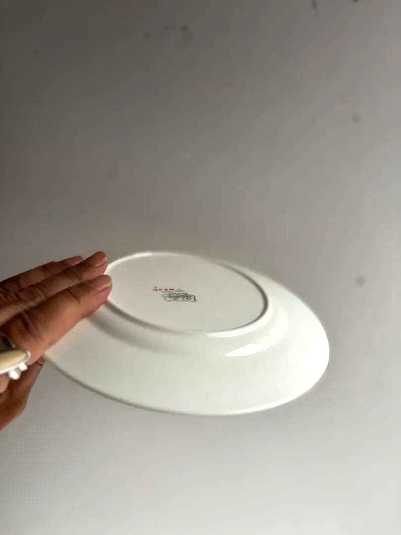 839 英国アンティーク Shelley シェリー プレート皿 2枚組 約18㎝