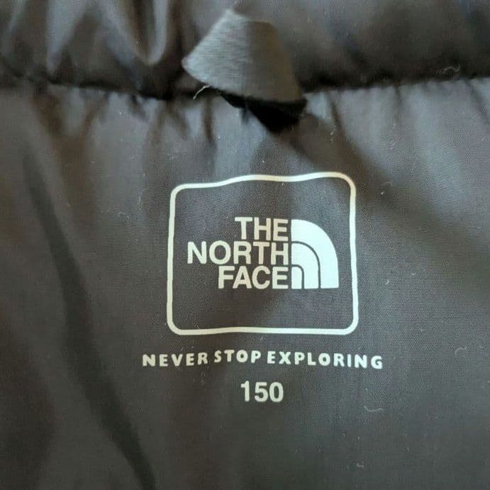 極美品　 ザノースフェイス　ヌプシジャケット　ネイビー×ブラック　キッズ　150