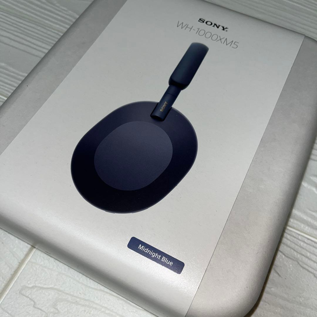 【新品】SONY WH-1000XM5 ワイヤレスヘッドホン ミッドナイトブルー