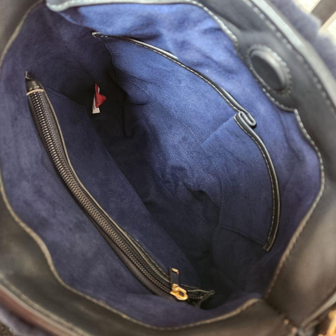 《未使用》PELLEY LUSSO ペレリールッソ ムートン ショルダーバッグa