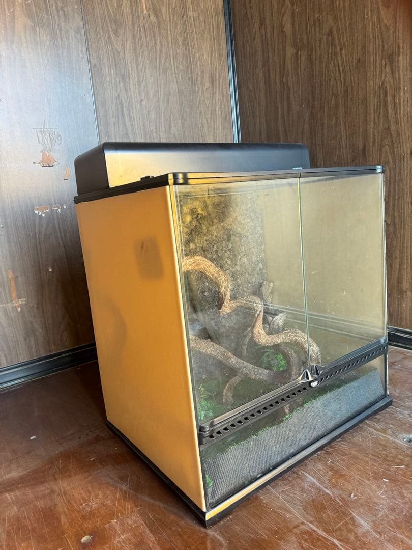 中型爬虫類飼育ケージ 前面ガラス扉