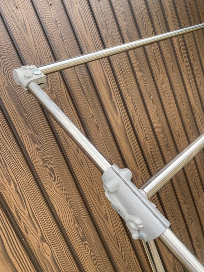 ハンガーラック　金属製　業務用　クリーニング　レトロ　ヴィンテージ　アンティーク