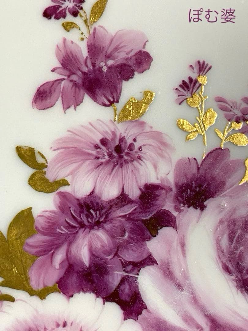 【アンティークマイセン】18世紀／楕円皿 トレイ「カマイユ／印象主義の薔薇」