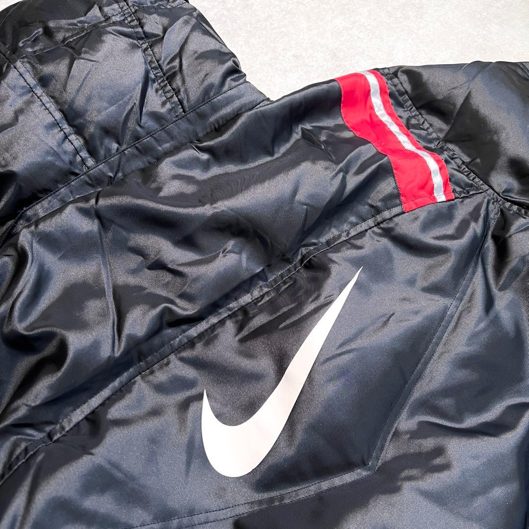 NIKEナイキ ベンチコート ダウンコート サッカー ロング丈 ブラック XL
