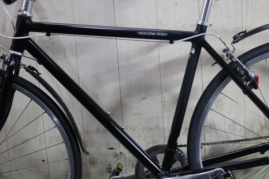 あさひ製WEEKEND アルミ 700C 7速 510mm BLACK クロス