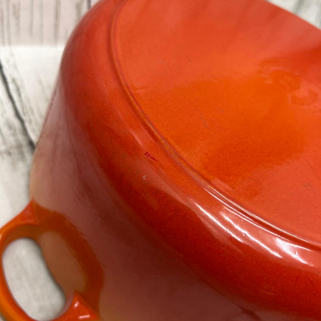 美品　使用5回ほど　ル・クルーゼ28cm 両手鍋　オレンジ