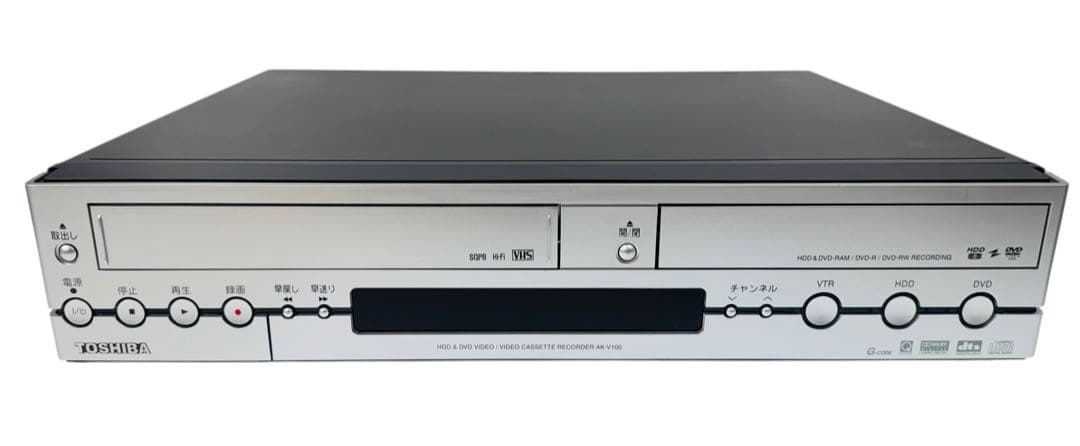 東芝 ダビング機能 HDD内蔵VHSビデオ一体型DVDレコーダー AK-V100