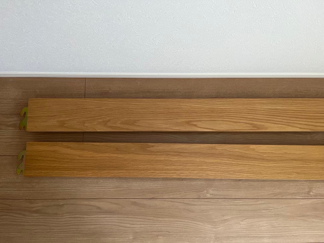 無印良品　木製ベッド　オーク材　突板　ダブル