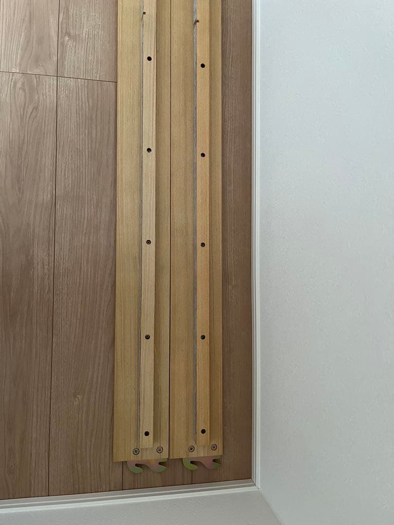 無印良品　木製ベッド　オーク材　突板　ダブル